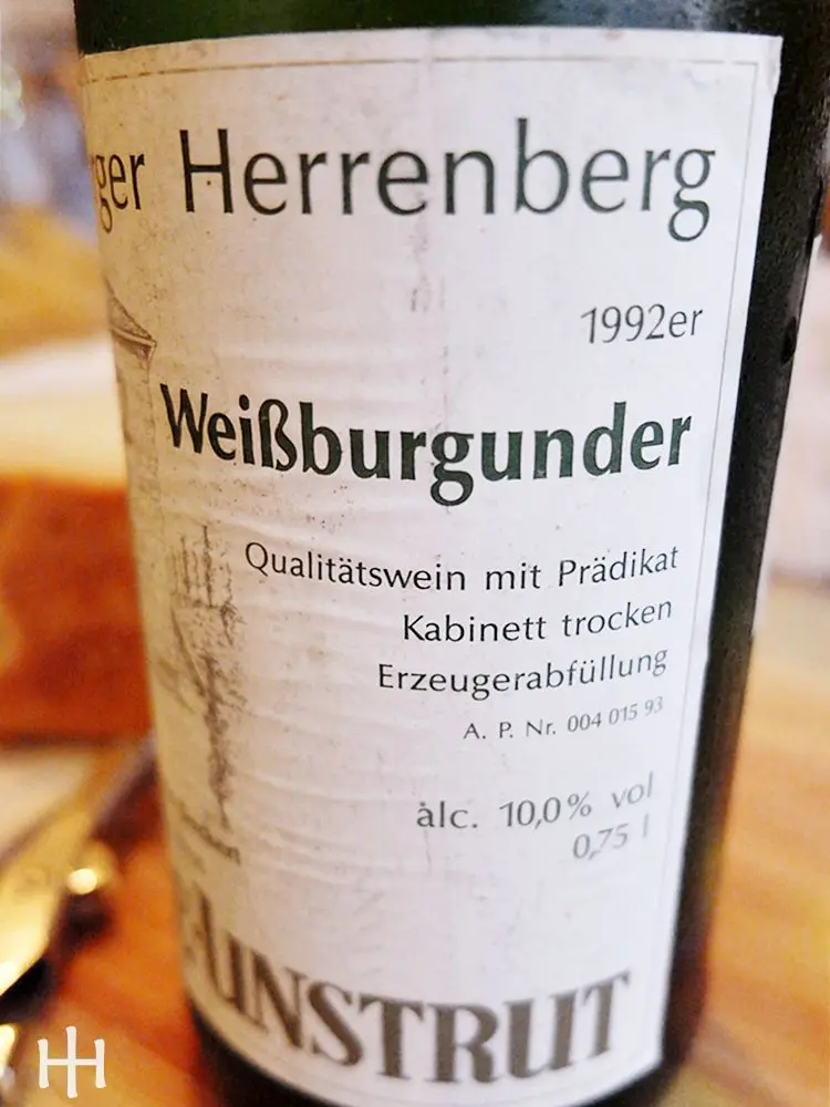 1992er Weißburgunder - Klaus-Remo Deckert - Saale-Untrut - Freyburger Herrenberg